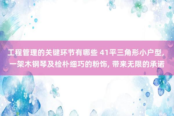 工程管理的关键环节有哪些 41平三角形小户型, 一架木钢琴及检朴细巧的粉饰, 带来无限的承诺